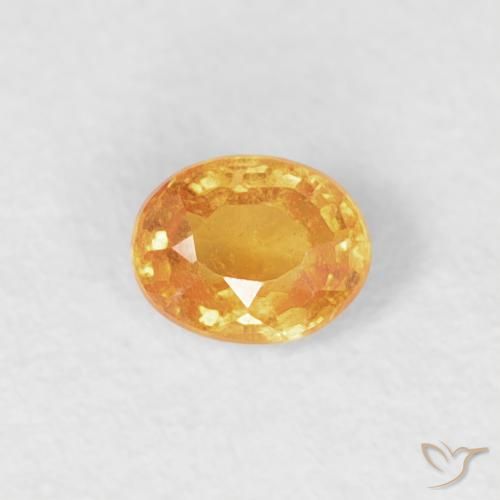 0.20ct Natural Naranja medio Hilo de espesartita, Ovalada, VS-SI
