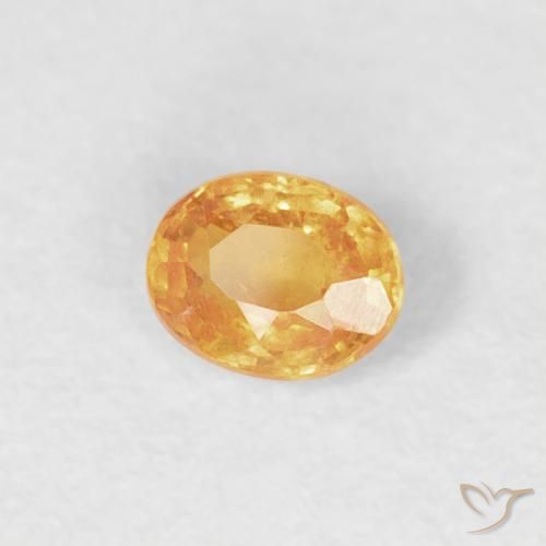 Hilo de espesartita Naranja medio natural de 0.20 ct, Ovalada, VS-SI