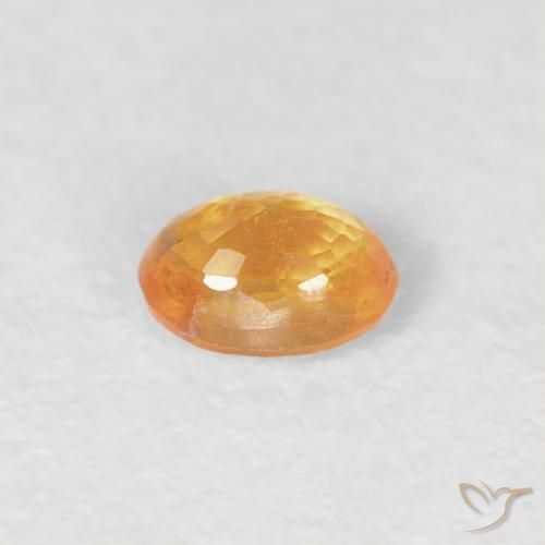 Hilo de espesartita Naranja medio natural de 0.20 ct, Ovalada, VS-SI