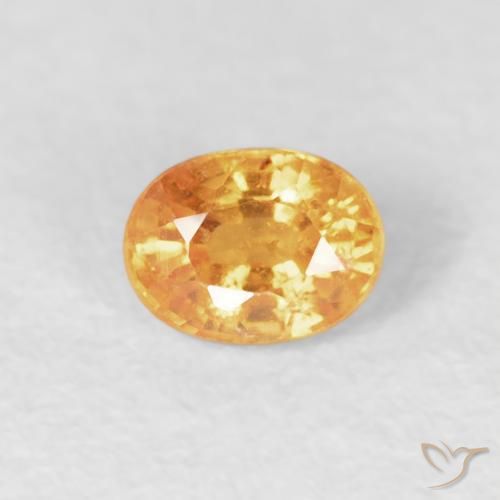 0.29ct Natural Naranja medio Hilo de espesartita, Ovalada, VS-SI