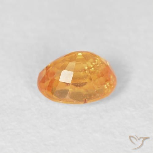 Hilo de espesartita Naranja medio natural de 0.29 ct, Ovalada, VS-SI
