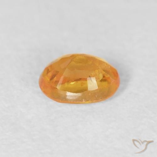 Hilo de espesartita Dorado naranja natural de 0.25 ct, Ovalada, VS-SI
