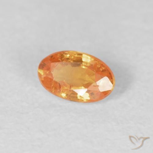 Hilo de espesartita Naranja claro natural de 0.28 ct, Ovalada, VS-SI