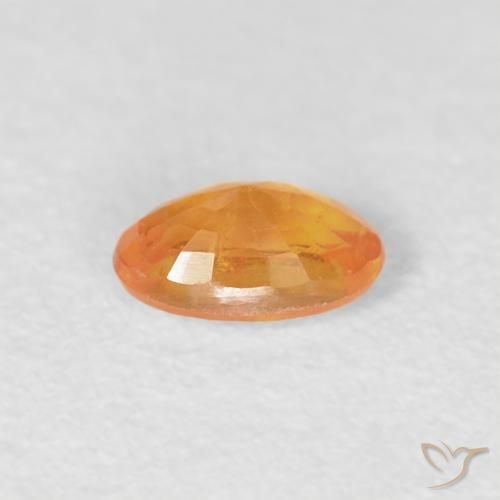 Hilo de espesartita Naranja intenso natural de 0.30 ct, Ovalada, VS-SI