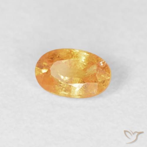 Hilo de espesartita Naranja medio natural de 0.32 ct, Ovalada, VS-SI