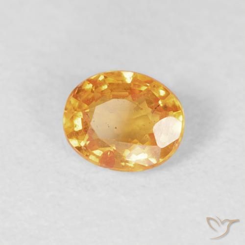Hilo de espesartita Naranja medio natural de 0.43 ct, Ovalada, VS-SI