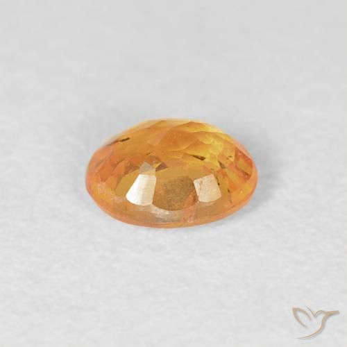 Hilo de espesartita Naranja medio natural de 0.43 ct, Ovalada, VS-SI