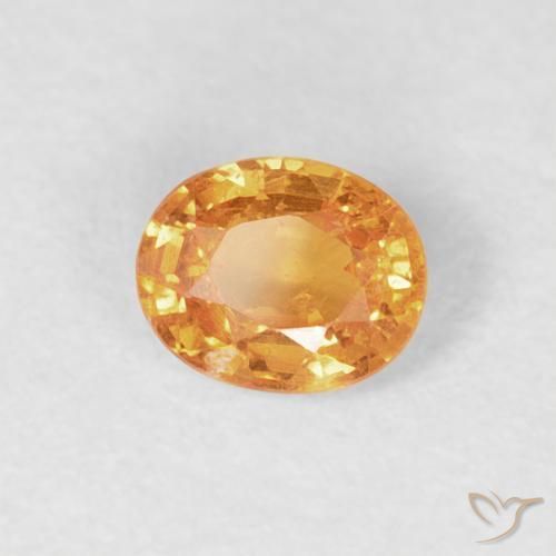 Hilo de espesartita Naranja medio natural de 0.41 ct, Ovalada, VS-SI