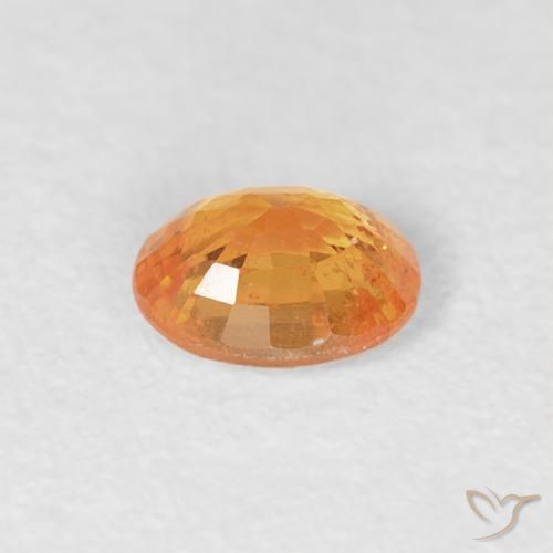 Hilo de espesartita Naranja medio natural de 0.41 ct, Ovalada, VS-SI