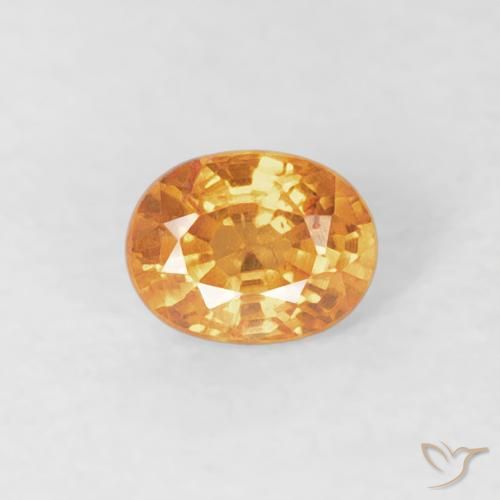 0.29ct Natural Dorado naranja Hilo de espesartita, Ovalada, VS