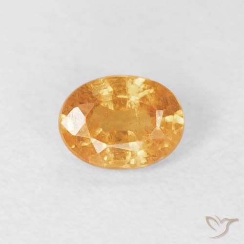 0.26ct Natural Naranja medio Hilo de espesartita, Ovalada, VS
