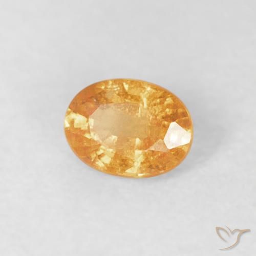 Hilo de espesartita Naranja medio natural de 0.26 ct, Ovalada, VS