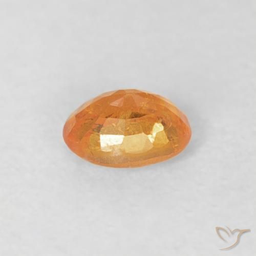 Hilo de espesartita Dorado naranja natural de 0.20 ct, Ovalada, VS-SI