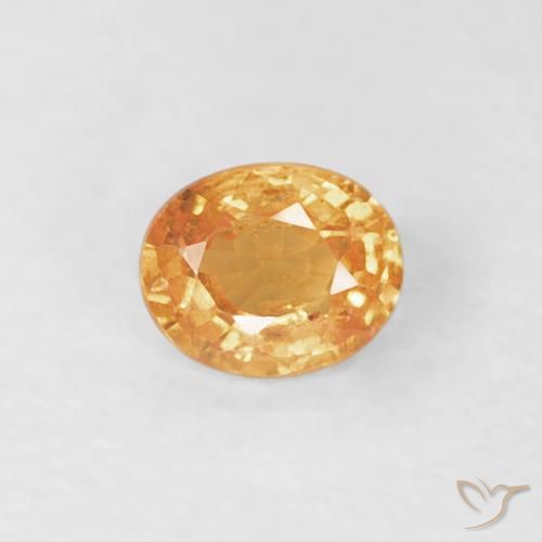 0.24ct Natural Dorado naranja Hilo de espesartita, Ovalada, VS-SI