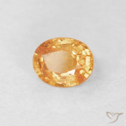 Hilo de espesartita Dorado naranja natural de 0.24 ct, Ovalada, VS-SI