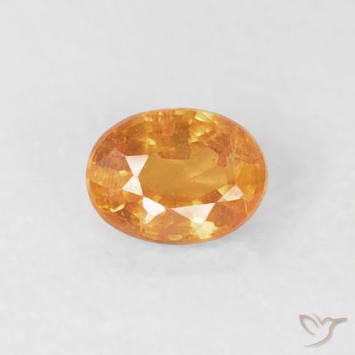 0.27ct Natural Naranja medio Hilo de espesartita, Ovalada, VS-SI