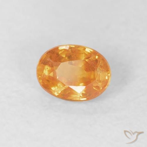 Hilo de espesartita Naranja medio natural de 0.27 ct, Ovalada, VS-SI