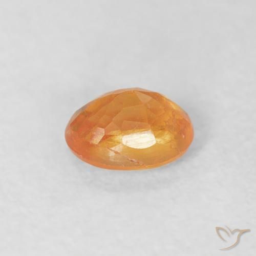 Hilo de espesartita Naranja medio natural de 0.27 ct, Ovalada, VS-SI