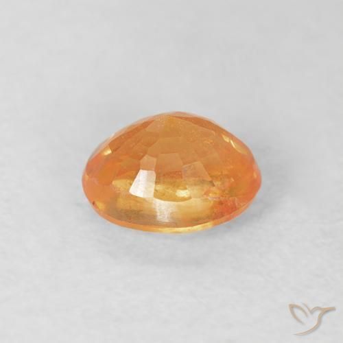 Hilo de espesartita Naranja medio natural de 0.57 ct, Ovalada, VS-SI