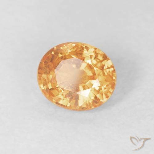 Hilo de espesartita Naranja medio natural de 0.56 ct, Ovalada, VS-SI