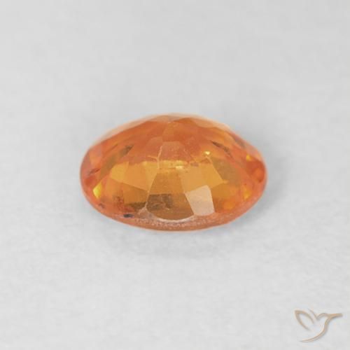 Hilo de espesartita Naranja claro natural de 0.48 ct, Ovalada, VS-SI