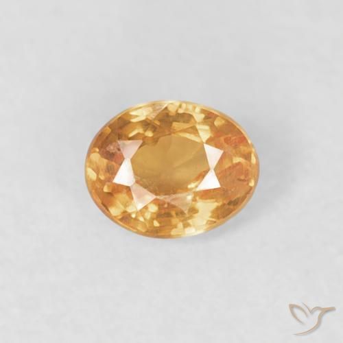 0.22ct Natural Naranja claro Hilo de espesartita, Ovalada, VS-SI