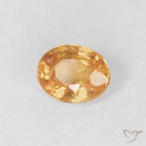 Hilo de espesartita Naranja claro natural de 0.22 ct, Ovalada, VS-SI
