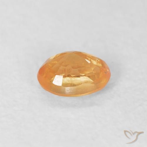 Hilo de espesartita Naranja claro natural de 0.22 ct, Ovalada, VS-SI