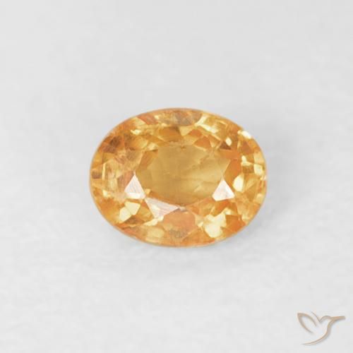 0.21ct Natural Naranja tigre Hilo de espesartita, Ovalada, VS-SI