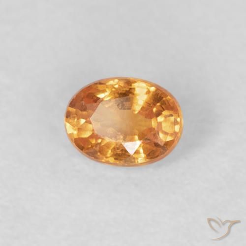 Hilo de espesartita Naranja intenso natural de 0.27 ct, Ovalada, VS