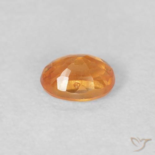 Hilo de espesartita Naranja intenso natural de 0.27 ct, Ovalada, VS
