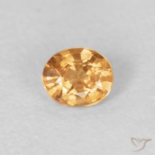 0.26ct Natural Naranja intenso Hilo de espesartita, Ovalada, VS