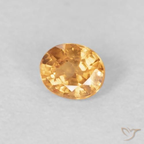 Hilo de espesartita Naranja intenso natural de 0.26 ct, Ovalada, VS