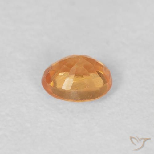 Hilo de espesartita Naranja intenso natural de 0.26 ct, Ovalada, VS