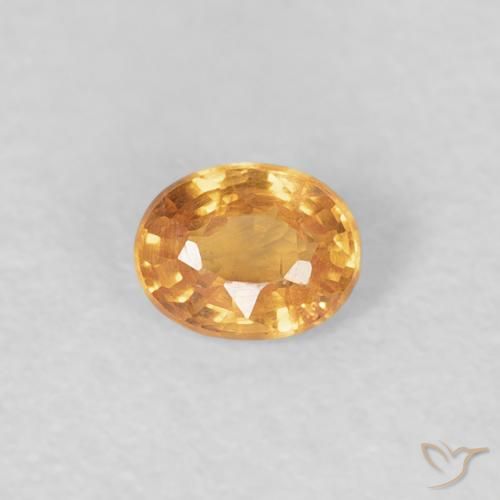 0.23ct Natural Naranja tigre Hilo de espesartita, Ovalada, VS