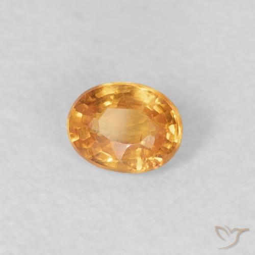 Hilo de espesartita Naranja tigre natural de 0.23 ct, Ovalada, VS