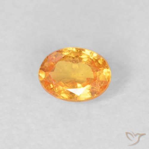 Hilo de espesartita Naranja medio natural de 0.25 ct, Ovalada, VS