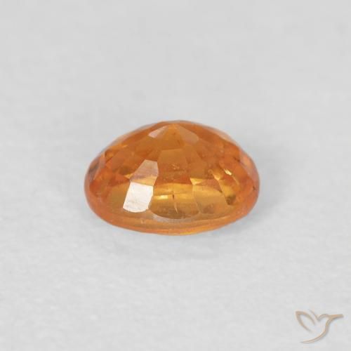 Hilo de espesartita Naranja medio natural de 0.53 ct, Ovalada, VS
