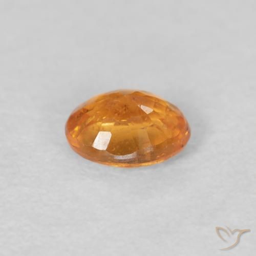 Hilo de espesartita Naranja medio natural de 0.45 ct, Ovalada, VS