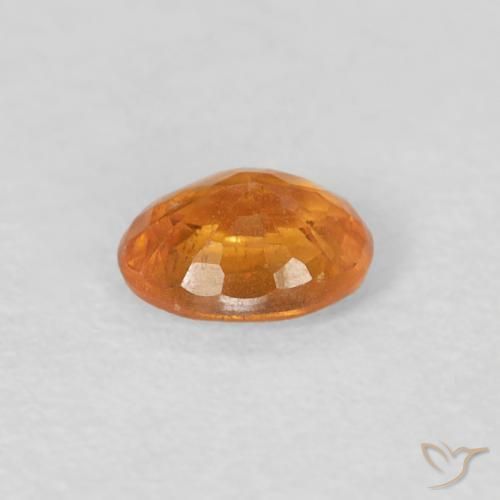 Hilo de espesartita Naranja albaricoque natural de 0.41 ct, Ovalada, VS