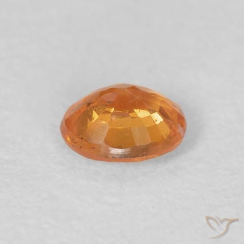 Hilo de espesartita Naranja claro natural de 0.46 ct, Ovalada, VS