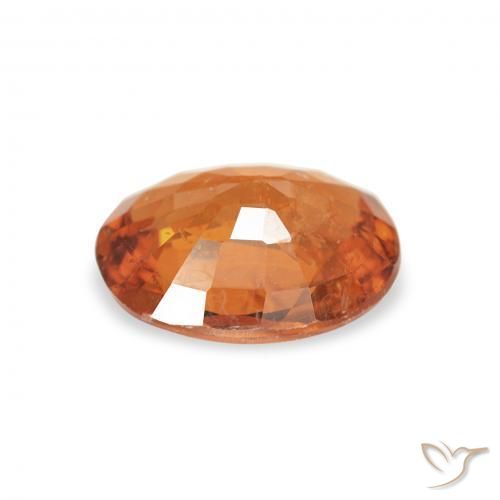 Hilo de espesartita Medium Dark-Orange natural de 1.04 ct, Ovalada, VS-SI
