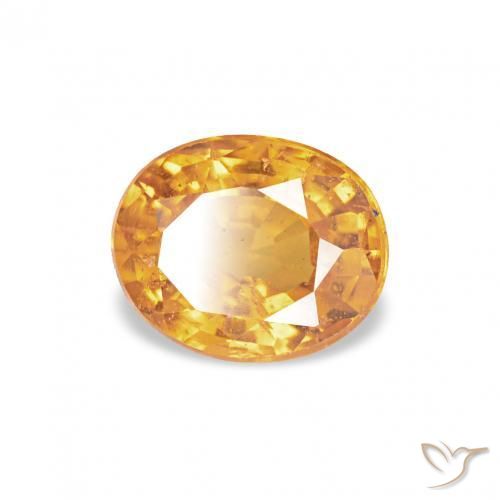 Hilo de espesartita Dorado naranja natural de 0.58 ct, Ovalada, VS