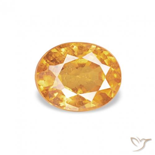 0.61ct Naranja medio Hilo de espesartita, Ovalada, VS
