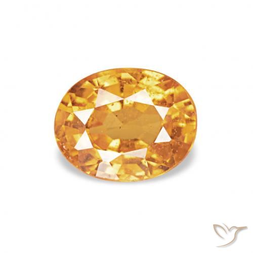 0.52ct Naranja medio Hilo de espesartita, Ovalada, VS