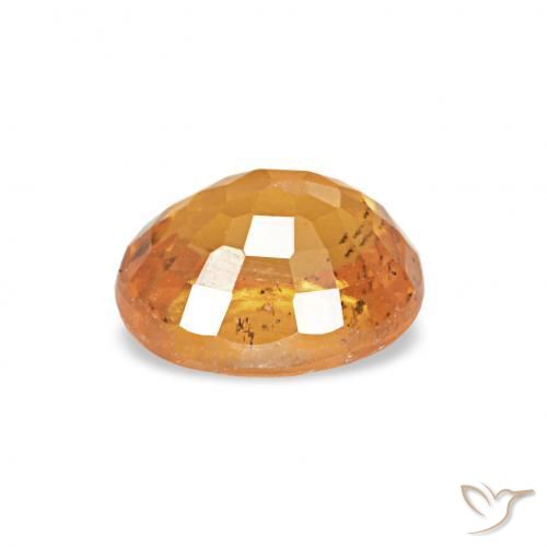 Hilo de espesartita Dorado naranja natural de 0.60 ct, Ovalada, VS-SI