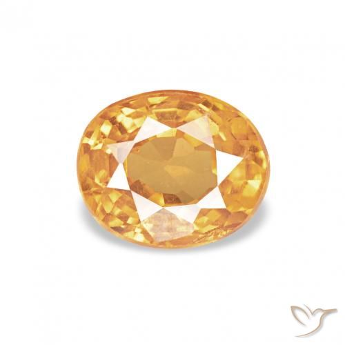0.61ct Dorado naranja Hilo de espesartita Piedras Preciosas, Ovalada, VS