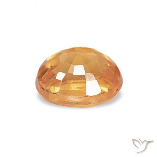 Hilo de espesartita Dorado naranja natural de 0.61 ct, Ovalada, VS