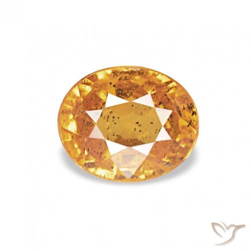0.62ct Dorado naranja Hilo de espesartita Piedras Preciosas, Ovalada, VS-SI
