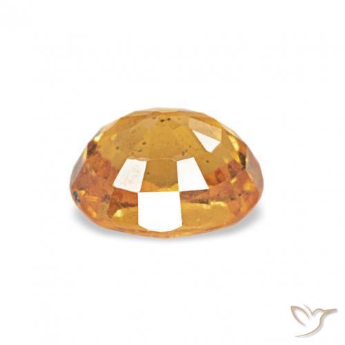 Hilo de espesartita Dorado naranja natural de 0.62 ct, Ovalada, VS-SI